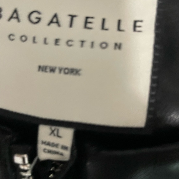 NWT Bagatelle Collection Studded Faux Leather Black Jacket. Size X-Large - Picture 10 of 10